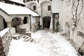 The Bran Castle - courtyard Royalty Free Stock Photo