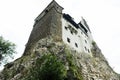 The Bran Castle in Romania. Dracula medieval castle in Carpathians, Transylvania