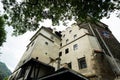 The Bran Castle in Romania. Dracula medieval castle in Carpathians, Transylvania