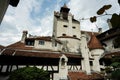 The Bran Castle in Romania. Dracula medieval castle in Carpathians, Transylvania