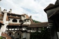 The Bran Castle in Romania. Dracula medieval castle in Carpathians, Transylvania