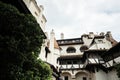 The Bran Castle in Romania. Dracula medieval castle in Carpathians, Transylvania