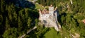 Bran Castle Romania drone view Nice a Weather