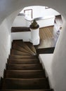 Bran Castle, Romania Inside stairs. Bran Castle knows more as Dracula's castle. Royalty Free Stock Photo