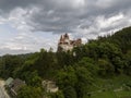 Bran Castle, Romania. Place of Dracula in Transylvania, Carpathian Mountains, romanian famous destination in Eastern Europe Royalty Free Stock Photo