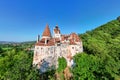 Bran Castle, Romania. Place of Dracula in Transylvania, Carpathian Mountains, Wallachia, romanian famous destination Royalty Free Stock Photo