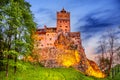 Bran Castle in Transylvania - Dracula legendary fortress, travel Romania Royalty Free Stock Photo