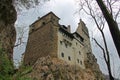 Bran Dracula Castle in Transylvania close up view Royalty Free Stock Photo