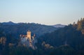 Bran or Dracula Castle in Transylvania, Romania. The castle is located on top of a mountain Royalty Free Stock Photo