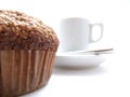 Bran muffin and coffee