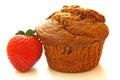 Bran Muffin with Strawberry