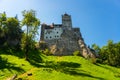 BRAN, ROMANIA: Drakula`s Castle. Beautiful landscape with a Bran castle with a summer day Royalty Free Stock Photo