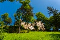 BRAN, ROMANIA: Drakula`s Castle. Beautiful landscape with a Bran castle with a summer day Royalty Free Stock Photo