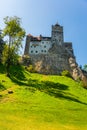 BRAN, ROMANIA: Drakula`s Castle. Beautiful landscape with a Bran castle with a summer day Royalty Free Stock Photo