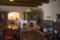 Bran, Romania: The Interior of the medieval Bran Castle, home of Vlad Tepes Dracula, Brasov, Transylvania, Romania