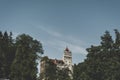 Mysterious beautiful Bran Castle. Vampire Residence of Dracula in the forests of Romania