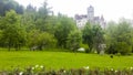 Bran castle and the inner garden Royalty Free Stock Photo