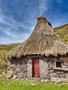 BraÃ±a El Cuerrago flock of shepherds, Camin Real de la Mesa, Somiedo Natural Park and Biosphere Reserve, Arbellales, Asturias, Royalty Free Stock Photo