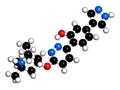 Branaplam SMA drug molecule. 3D rendering.