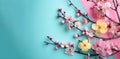 Banner that embraces the vibrant colors of spring Royalty Free Stock Photo