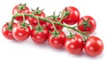 Branch of cherry tomato on the white background Royalty Free Stock Photo