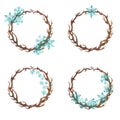 Branch frame with snowflakes