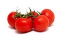 Branch of tomato isolated over white background Royalty Free Stock Photo