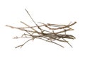 Branches Pile Isolated Royalty Free Stock Photo