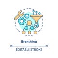 Branching concept icon Royalty Free Stock Photo