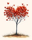 Branching into Love: A Monochromatic Illustration of Strong Emot