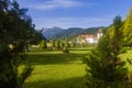 Brancoveanu Monastery from Sambata de Sus Royalty Free Stock Photo