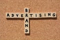 Brand, Advertising buzzwords in a crossword