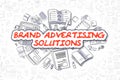 Brand Advertising Solutions - Business Concept. Royalty Free Stock Photo