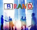 Brand Branding Project Goals Word Concept Royalty Free Stock Photo