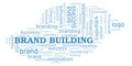 Brand Building word cloud Royalty Free Stock Photo