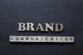 Brand Communication. Business Marketing Words Typography Concept Royalty Free Stock Photo