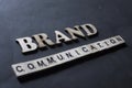 Brand Communication. Business Marketing Words Typography Concept Royalty Free Stock Photo