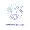 Brand consistency concept icon