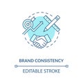 Brand consistency concept icon