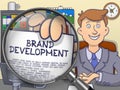 Brand Development through Lens. Doodle Concept.