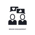 brand engagement isolated icon. simple element illustration from general-1 concept icons. brand engagement editable logo sign