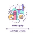 Brand equity concept icon Royalty Free Stock Photo