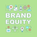 Brand equity word concepts banner