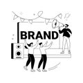 Brand event abstract concept vector illustration. Royalty Free Stock Photo