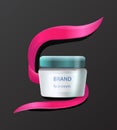 Brand Face Cream Product Advertising with Cosmetic