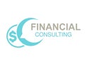 Brand for financial consulting agency, best advice. Logo design with symbol of speech bubble and money.