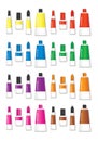 A Colorful Liquid Glue in shapes