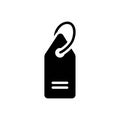 Black solid icon for Brand, label and variety Royalty Free Stock Photo