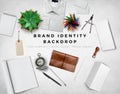 BRAND IDENTITY MOCKUP GRAPHIC BACKGROUND HERO IMAGE HEADER