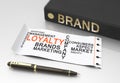 Brand loyalty Royalty Free Stock Photo